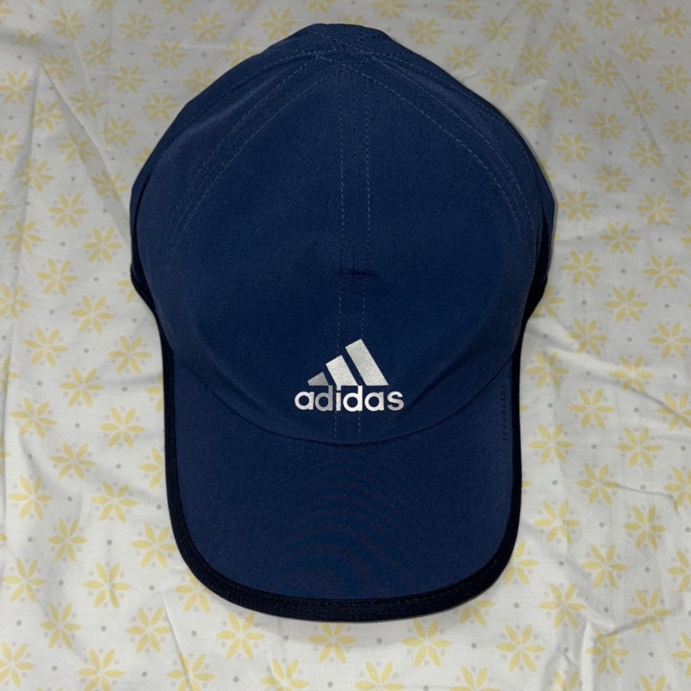Adidas Blue and Black Hat Iconic Logo